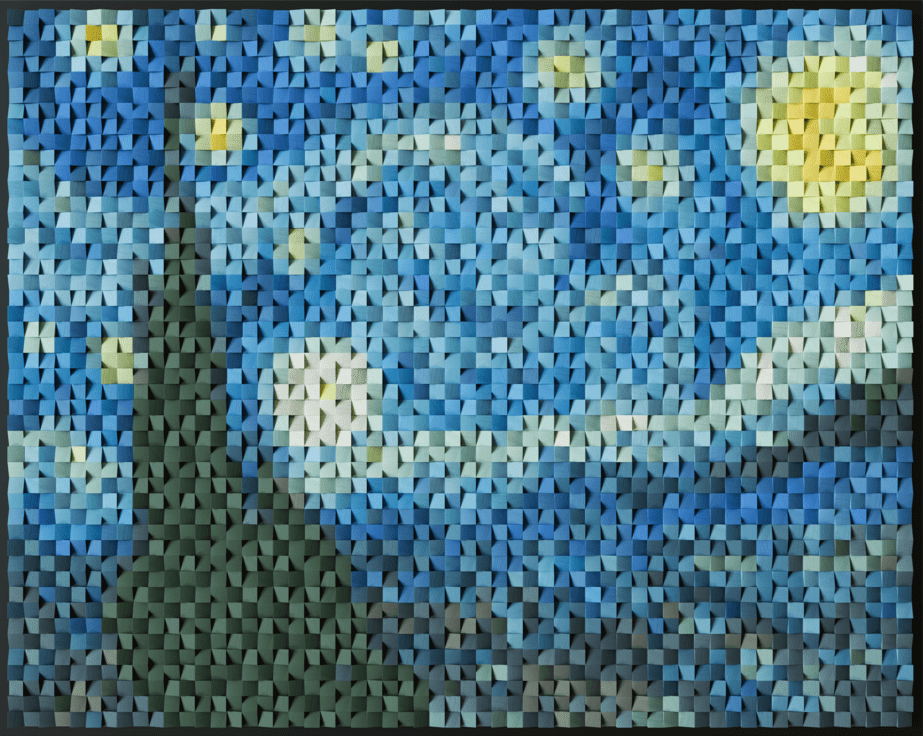 Crafting Pixel Art Decor - THE STARRY NIGHT